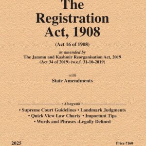 Law & Justice's The Registration Act, 1908 Bare Act