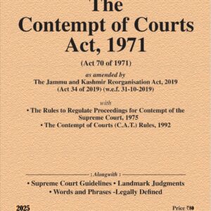 Law & Justice's The Contempt of Courts Act, 1971 Bare Act
