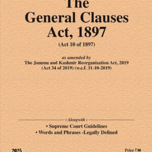 Law & Justice's The General Clauses Act, 1897 Bare Act