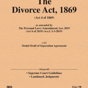Law & Justice's The Divorce Act, 1869 Bare Act