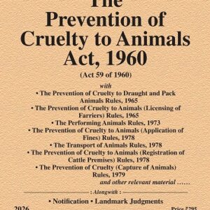 Law & Justice's The Prevention of Cruelty to Animals Act, 1960 Bare Act
