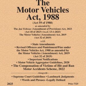 Law & Justice's The Motor Vehicles Act, 1988 Bare Act