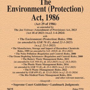 Law & Justice's The Environment (Protection) Act, 1986 Bare Act