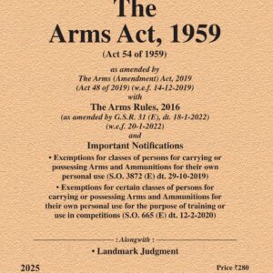 Law & Justice's The Arms Act, 1959 Bare Act