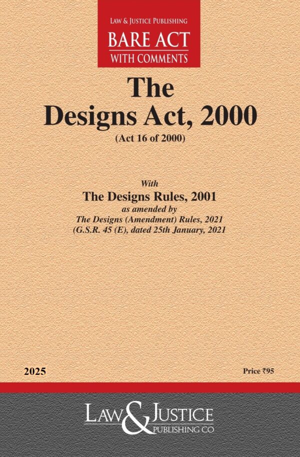 Law & Justice's The Designs Act, 2000 Bare Act