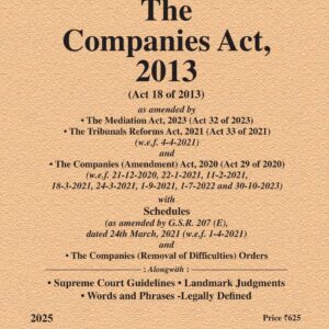 Law & Justice's The Companies Act, 2013 Bare Act