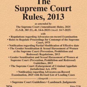 Law & Justice's The Supreme Court Rules, 2013 Bare Act 2026