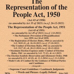 Law & Justice's The Representation of the People Act, 1950 and 1951 Bare Act 2026