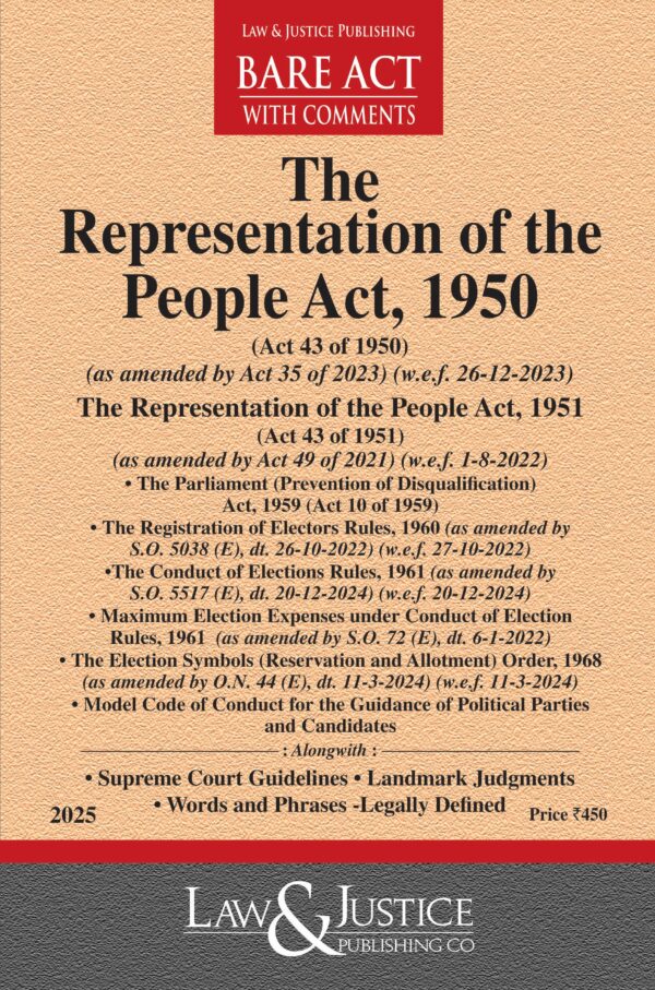 Law & Justice's The Representation of the People Act, 1950 and 1951