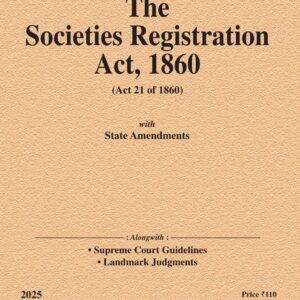 Law & Justice's The Societies Registration Act, 1860 Bare Act