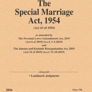 Law & Justice's The Special Marriage Act, 1954 Bare Act 2026
