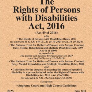 Law & Justice's The Rights of Persons with Disabilities Act, 2016 Bare Act