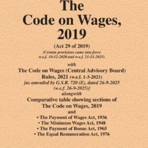 Law & Justice's The Code on Wages, 2019 Bare Act