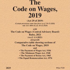 Law & Justice's The Code on Wages, 2019 Bare Act