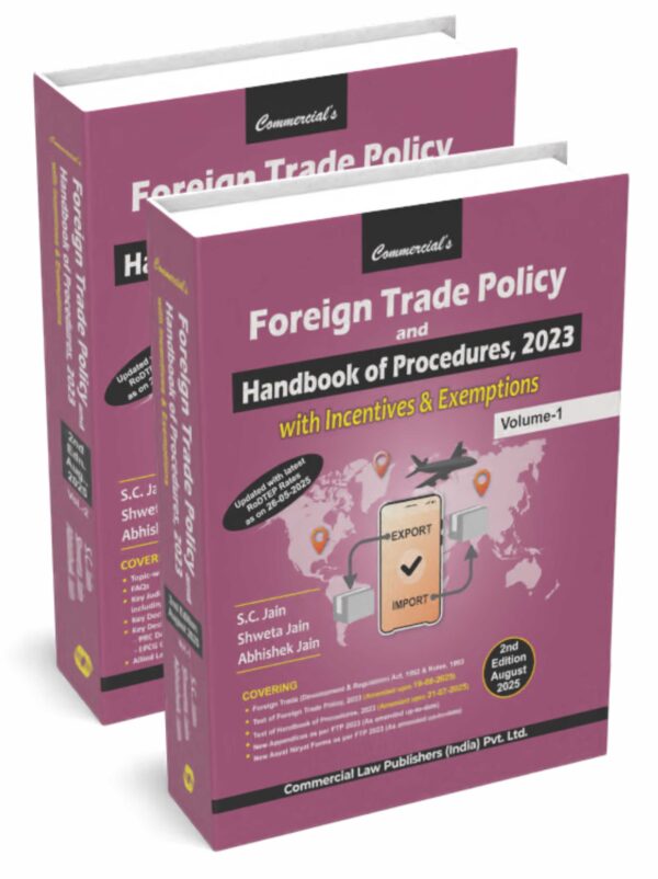 Commercial's Foreign Trade Policy and Handbook of Procedures 2023 [FTP] in 2 Vols.