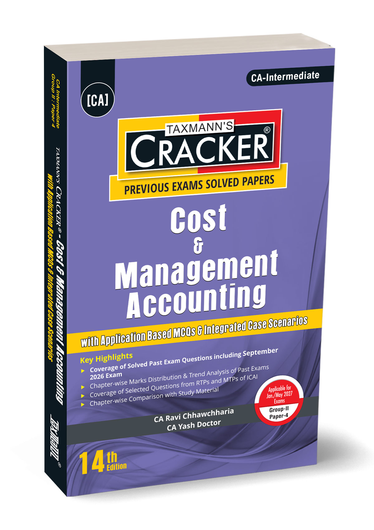 Taxmann’s Cost & Management Accounting (CMA) Cracker for CA Inter Group II Paper 4 Jan./May 2027 Exams