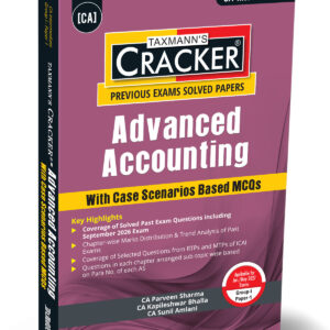 Taxmann’s Advanced Accounting (Accounts) Cracker for CA Inter Group I Paper 1 Jan./May 2027 Exams