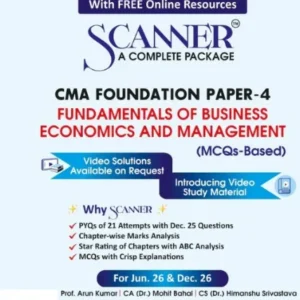 Shuchita Prakashan’s Fundamentals Of Business Economics and Management (FBEM) Scanner for CMA Foundation Paper 4 June 2026 Exam