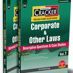 Taxmann’s Corporate & Other Laws Cracker for CA Inter Group I Paper 2 for January, May, and September 2026 Exams [In 2 Vols.]