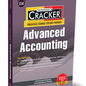 Taxmann’s Advanced Accounting (Accounts) Cracker for CA Inter Group I Paper 1 Jan./May 2026 Exams