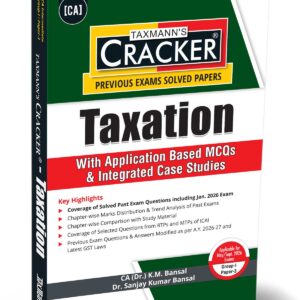 Taxmann’s Taxation Cracker for CA Inter Group I Paper 3 May/September 2026 Exams