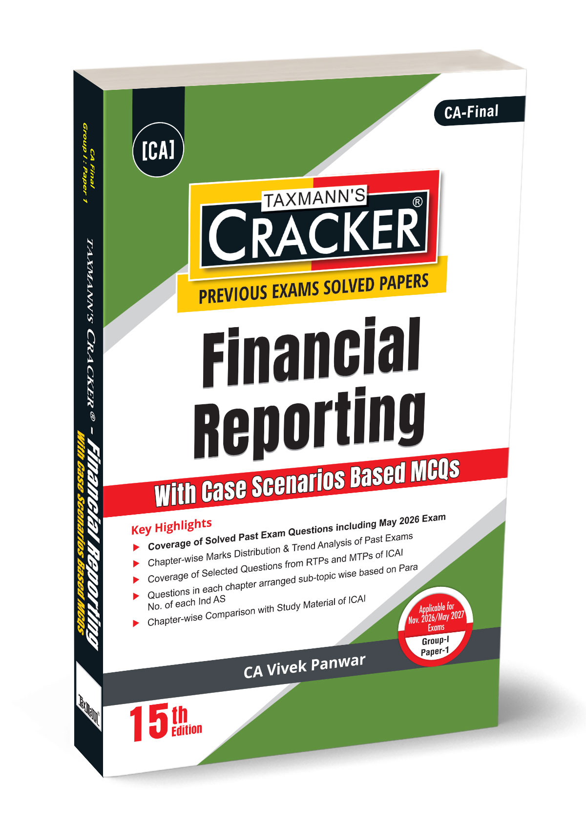 Taxmann’s Financial Reporting (FR) Cracker for CA Final Group I Paper 1 November 2026 Exams