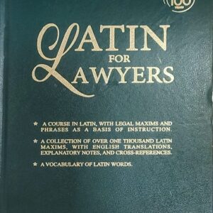 MPP House's Latin for Lawyers