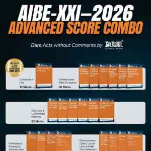 Taxmann's AIBE Advanced Score Combo [Set of 21 Bare Acts 2026] | AIBE-XXI 2026 | Free Shipping