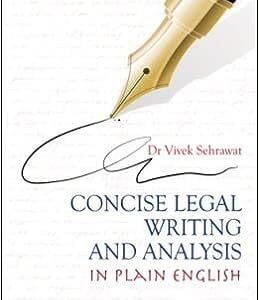 Concise Legal Writing And Analysis in Plain English