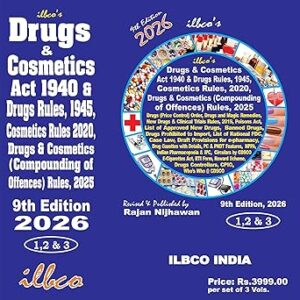 ILBCO's Drugs & Cosmetics Act 1940 & Drugs Rules 1945, Cosmetics Rules, 2020 Drugs & Cosmetics (Compounding of Offences) Rules, 2025