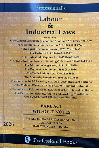 Professional’s Labour & Industrial Laws Bare Act