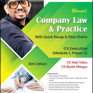 Bharat's Company Law & Practice [CLP] for CS Executive Module/Group 1 Paper 2 June/Dec. 2026 Exam
