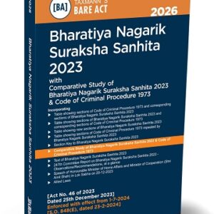 Taxmann's Bharatiya Nagarik Suraksha Sanhita 2023 [BNSS] Bare Act 2026