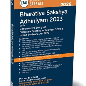 Taxmann’s Bharatiya Sakshya Adhiniyam 2023 [BSA] Bare Act 2026
