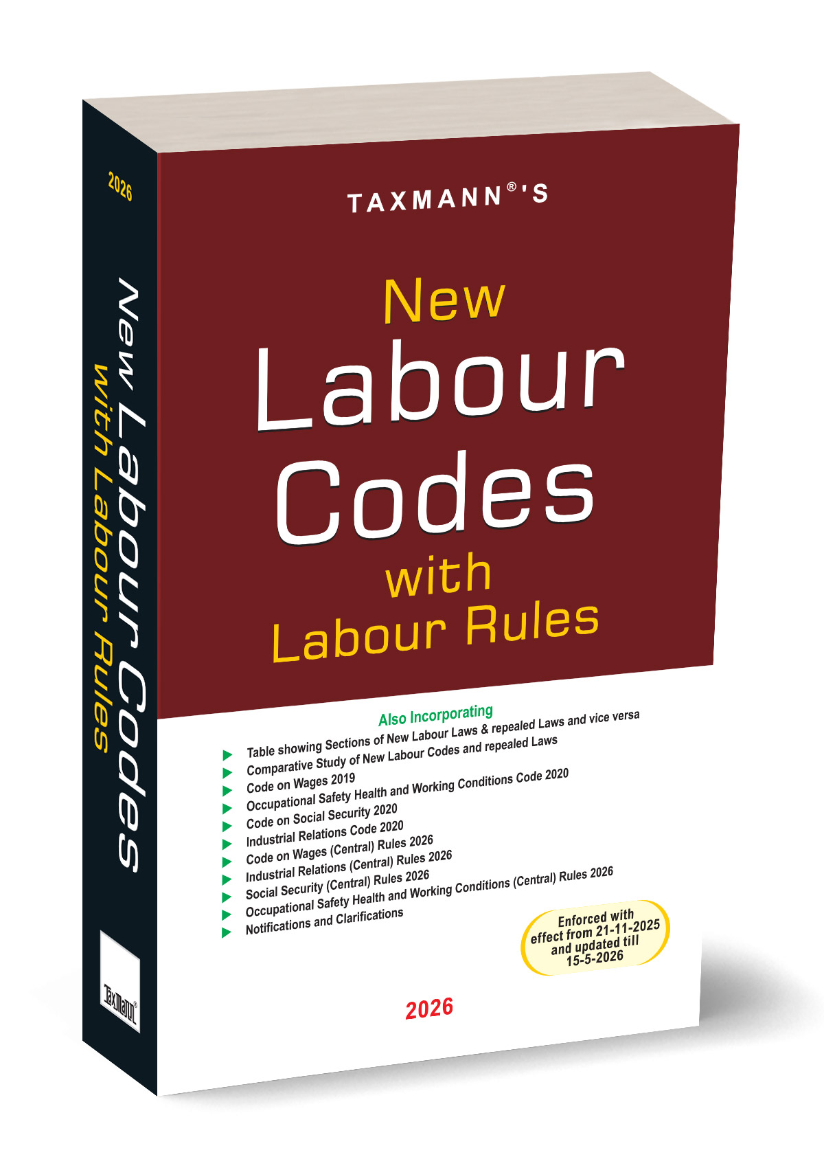 Taxmann's New Labour Codes with Labour Rules