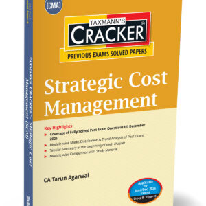 Taxmann’s Strategic Cost Management (SCM) Cracker for CMA Final Group III Paper 16 June/Dec. 2026 Exam