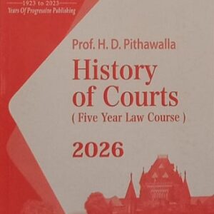 Jhabvala Notes on History of Courts (Five Year Law Course) [Edn. 2026]