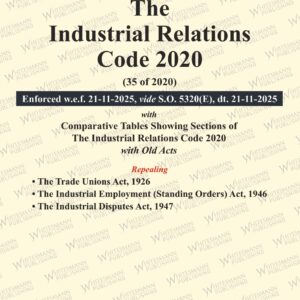 Whitesmann's The Industrial Relations Code 2020 Bare Act 2026