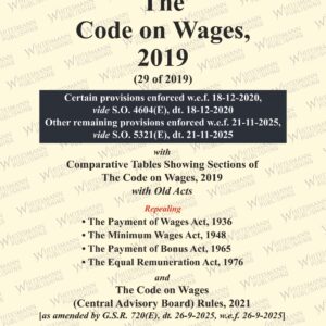 Whitesmann's The Code On Wages, 2019 Bare Act 2026
