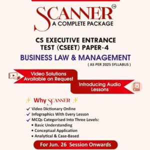 Shuchita Prakashan's Business Law & Management Scanner for CSEET Paper 4 June 2026 Exam