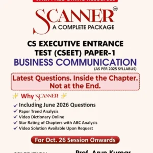 Shuchita Prakashan's Business Communication Scanner for CSEET Paper 1 October 2026 Exam
