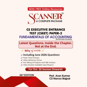 Shuchita Prakashan's Fundamentals of Accounting Scanner for CSEET Paper 2 October 2026 Exam