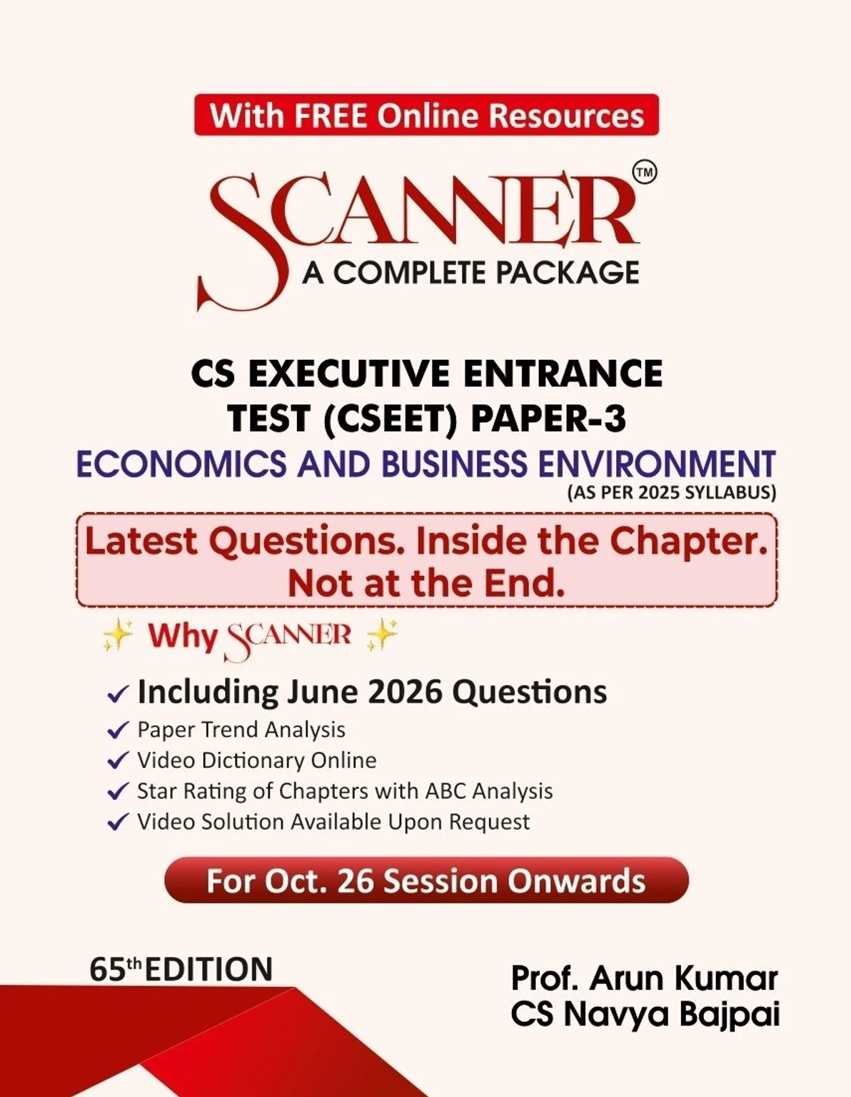 Shuchita Prakashan's Economic and Business Environment Scanner for CSEET Paper 3 October 2026 Exam