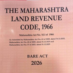 The Maharashtra Land Revenue Code, 1966 [MLRC] Bare Act 2026 by Hind Law House