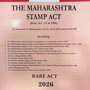 The Maharashtra Stamp Act Bare Act 2026 by Hind Law House