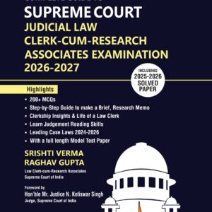 Whitesmann’s Complete Guide To Supreme Court Judicial Law Clerk-Cum-Research Associates Examination 2026-2027