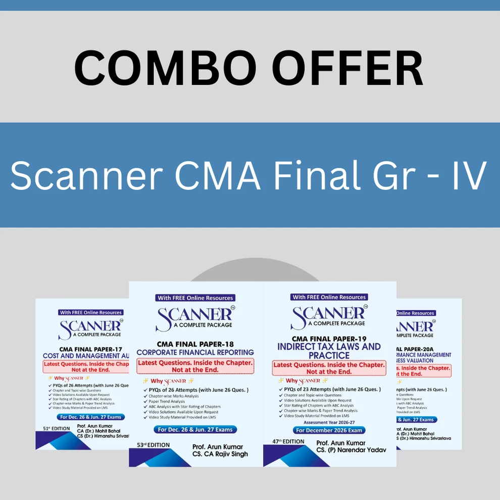 Shuchita Prakashan’s CMA Final Group 4 Scanner Combo For December 2026