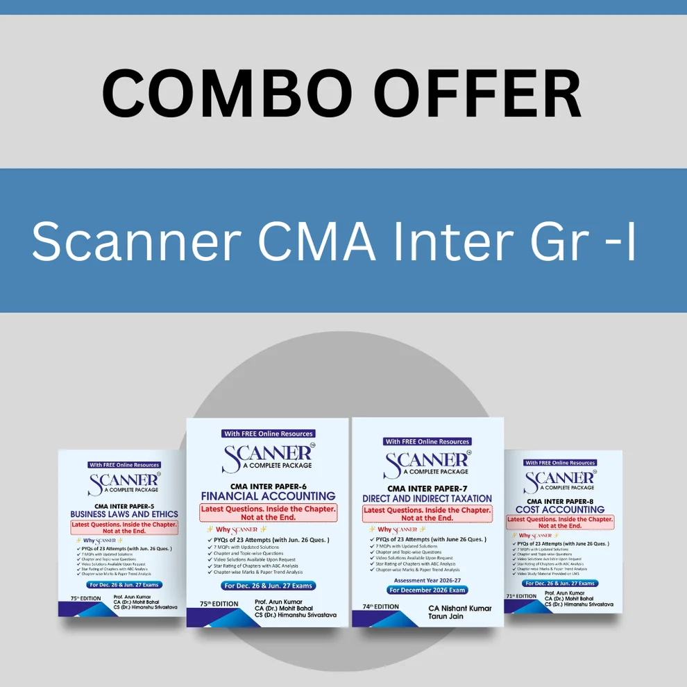 Shuchita Prakashan's CMA Inter Group 1 Scanner Combo For December 2026