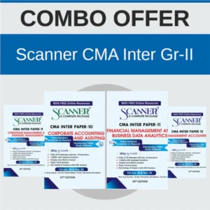 Shuchita Prakashan's CMA Inter Group 2 Scanner Combo For June 2026
