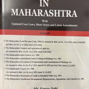 A. K. Gupte's Land Laws in Maharashtra | Free Shipping